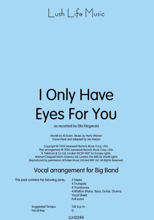 I ONLY HAVE EYES FOR YOU (Vocal)